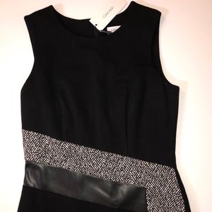 Calvin Klein Polyester Color Block Pattern Dress
